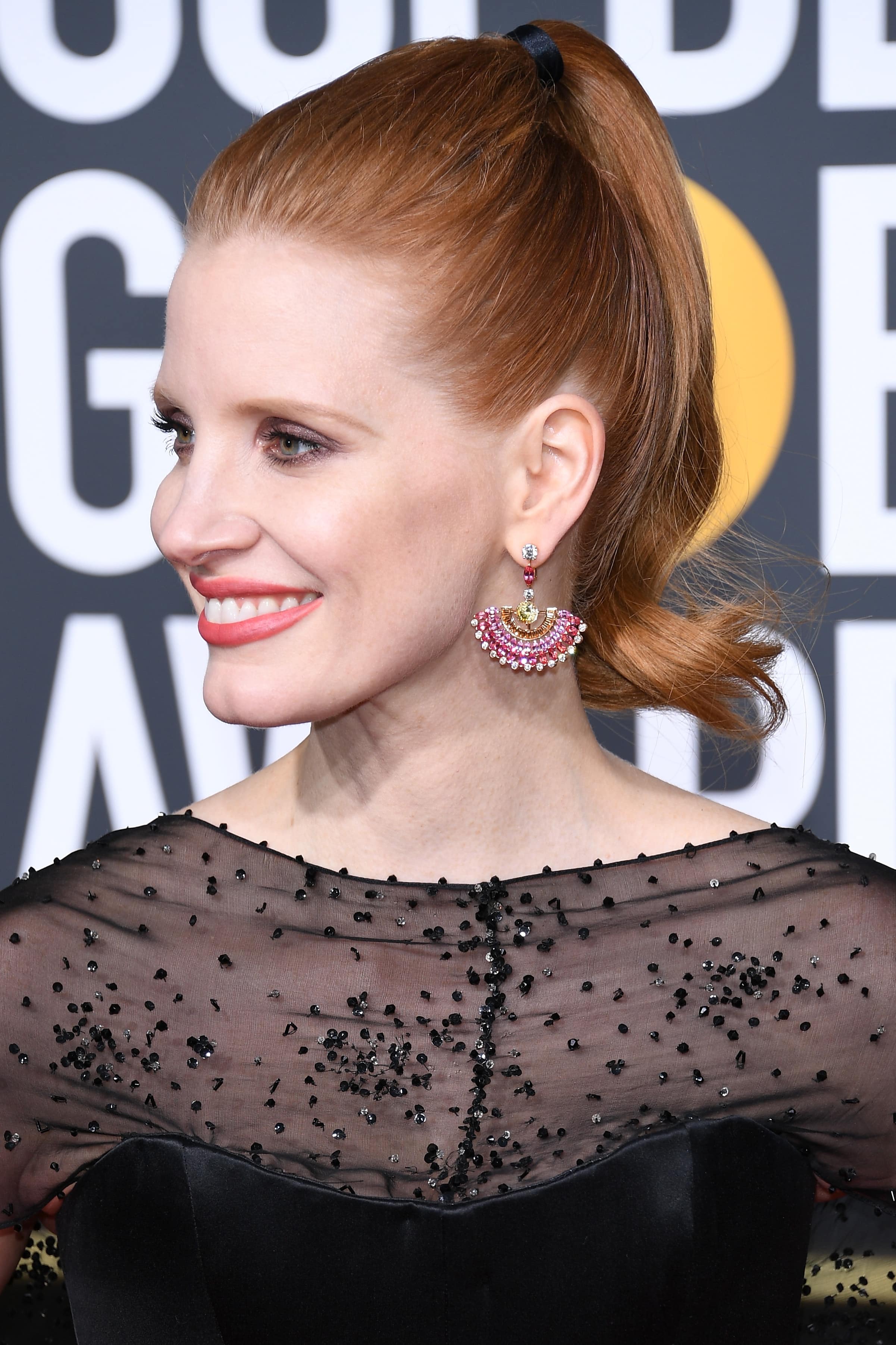 JESSICA CHASTAIN Y MICHAEL B JORDAN EN PIAGET EN LA 76 ENTREGA DE LOS GLOBOS DE ORO