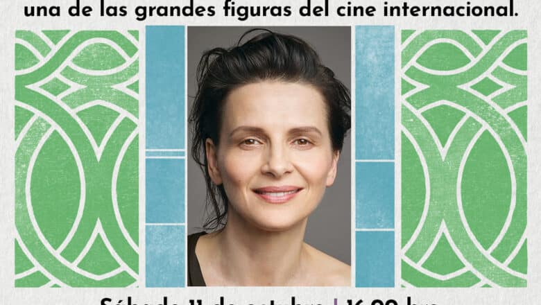 Juliette Binoche ofrecerá una clase magistral en el 23er FICM